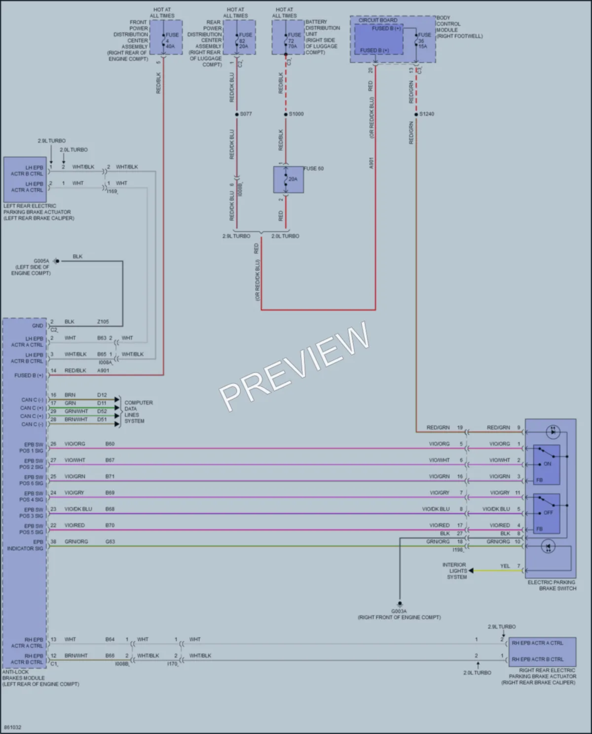 2024 AlfaRomeo Giulia Shift Interlock wiring diagram preview
