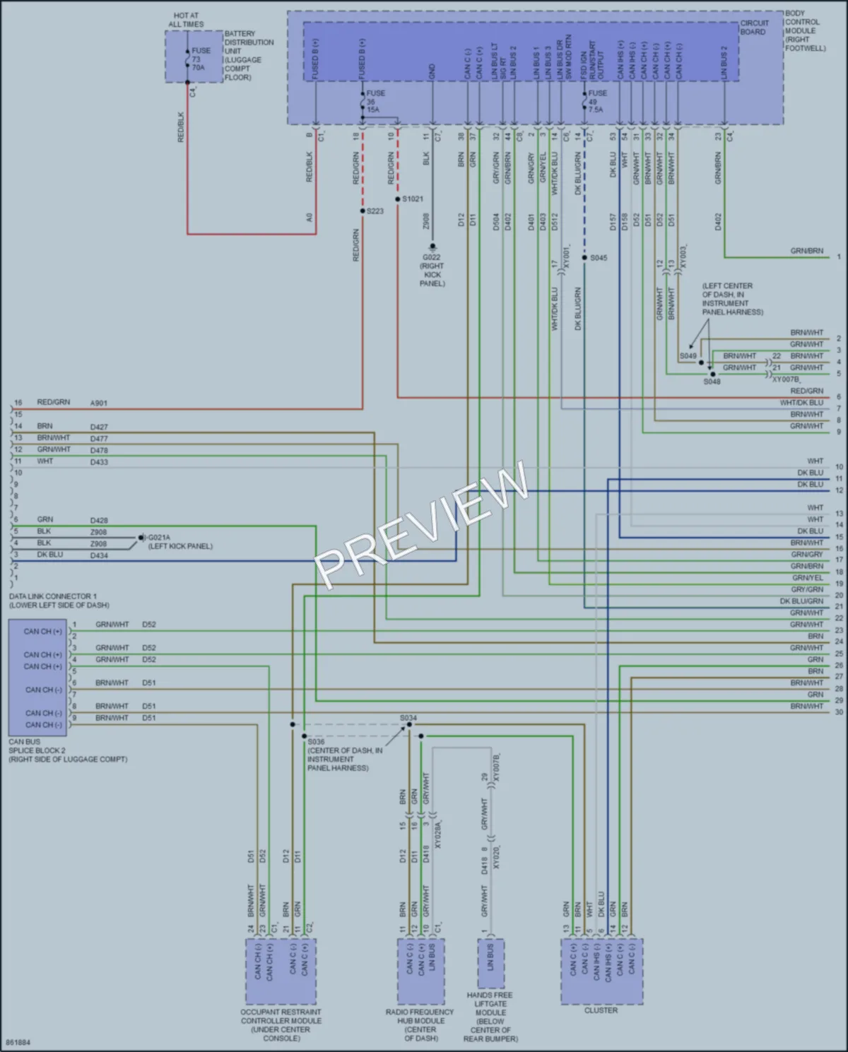2024 AlfaRomeo Stelvio Computer Data Lines wiring diagram preview