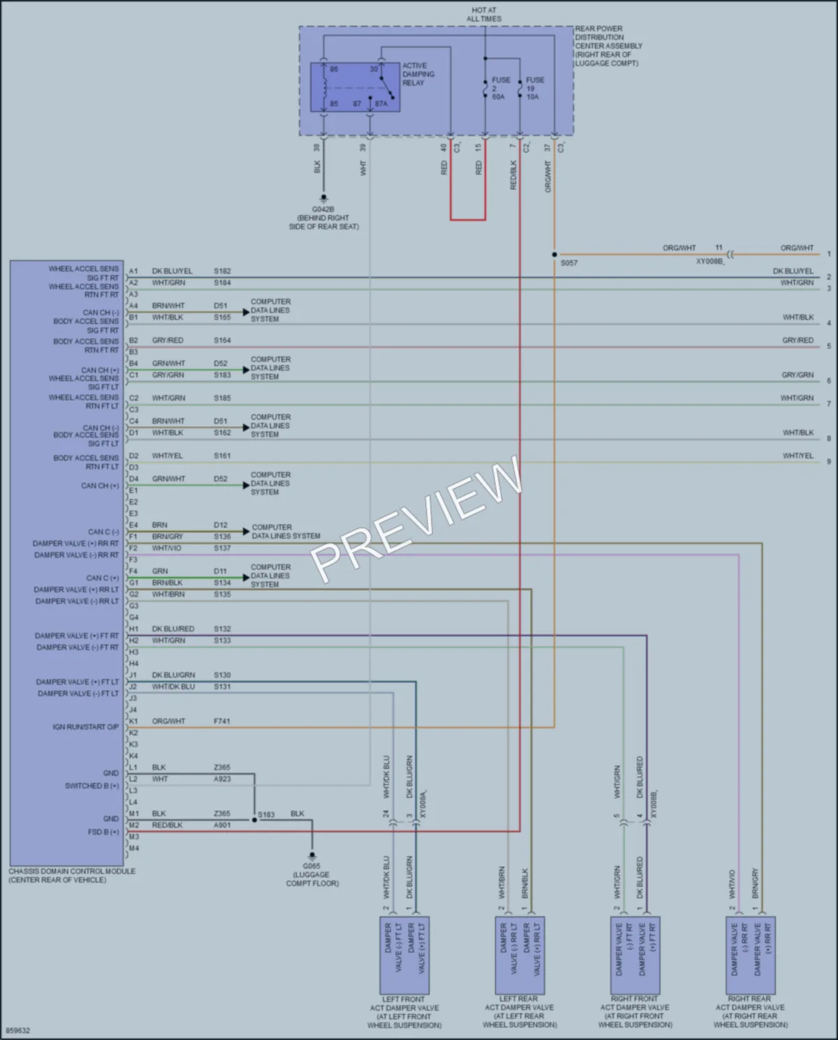 2024 AlfaRomeo Stelvio Electronic Suspension wiring diagram preview
