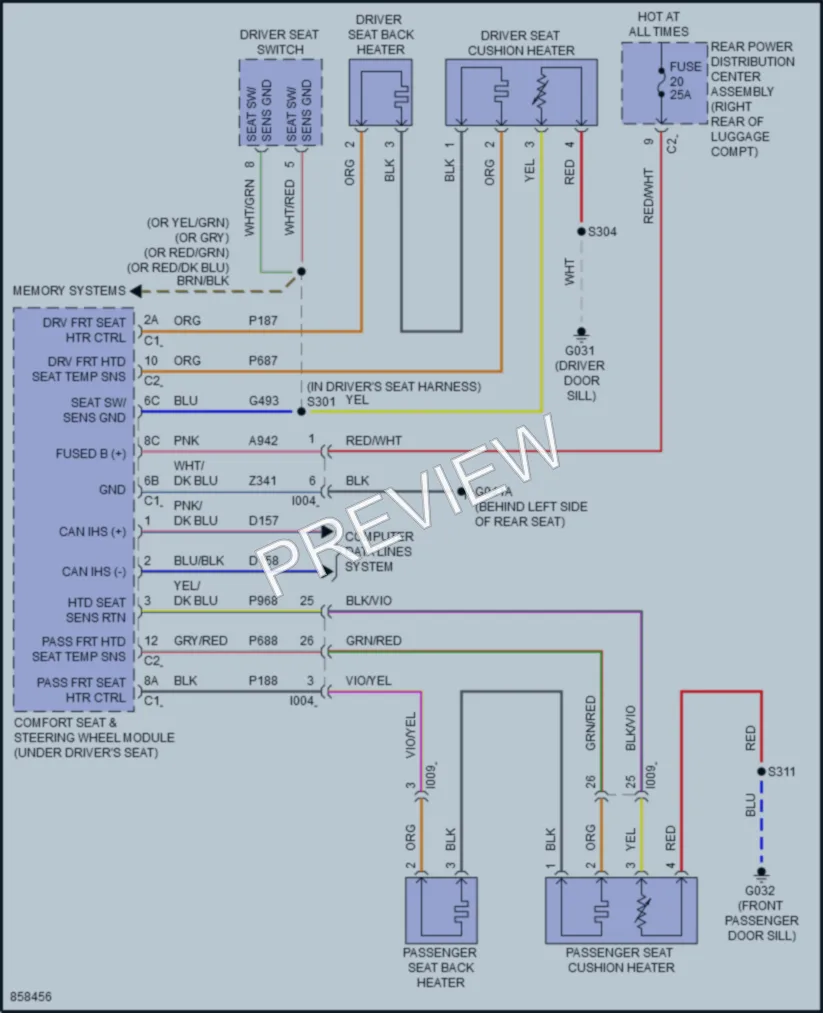2024 AlfaRomeo Stelvio Power Seats wiring diagram preview