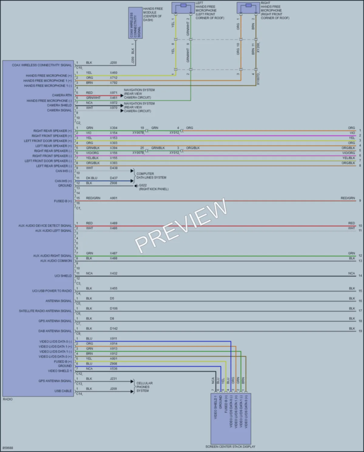 2024 AlfaRomeo Stelvio Radio wiring diagram preview