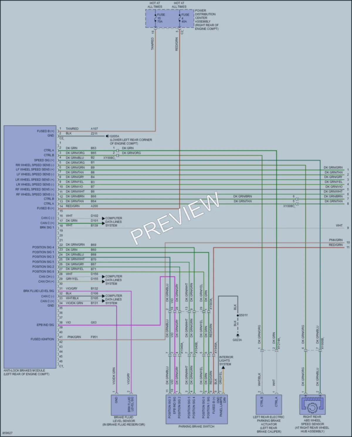 2024 AlfaRomeo Tonale Anti Lock Brakes wiring diagram preview