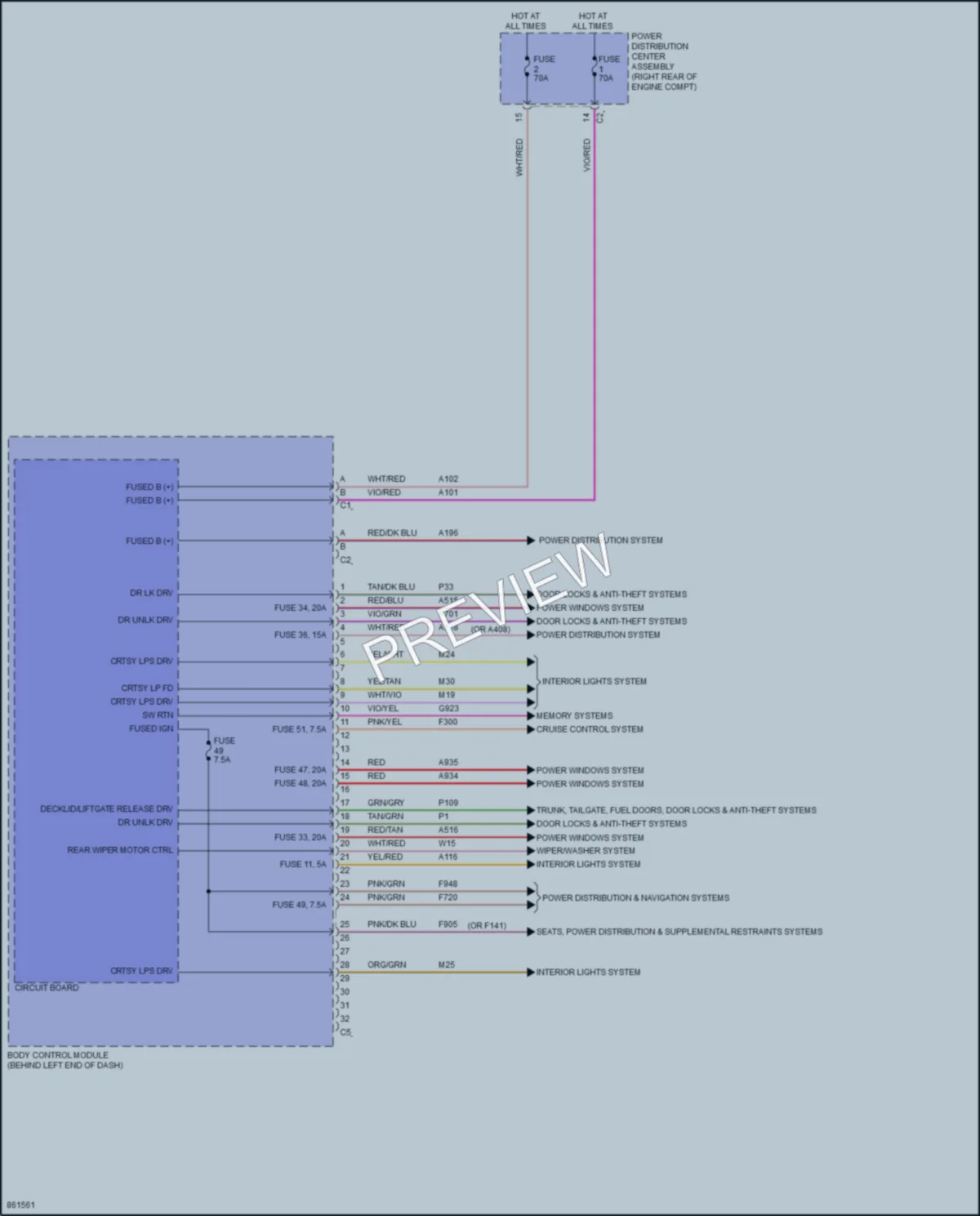 2024 AlfaRomeo Tonale Body Control Modules wiring diagram preview
