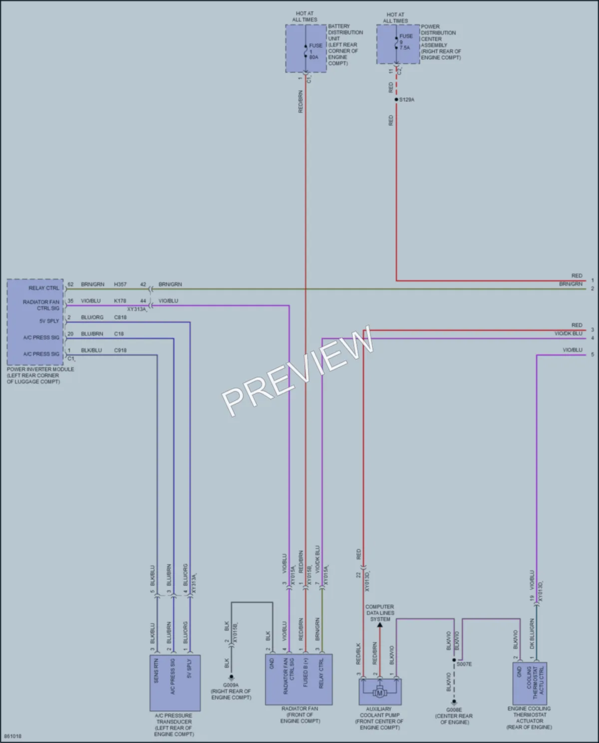 2024 AlfaRomeo Tonale Cooling Fan wiring diagram preview