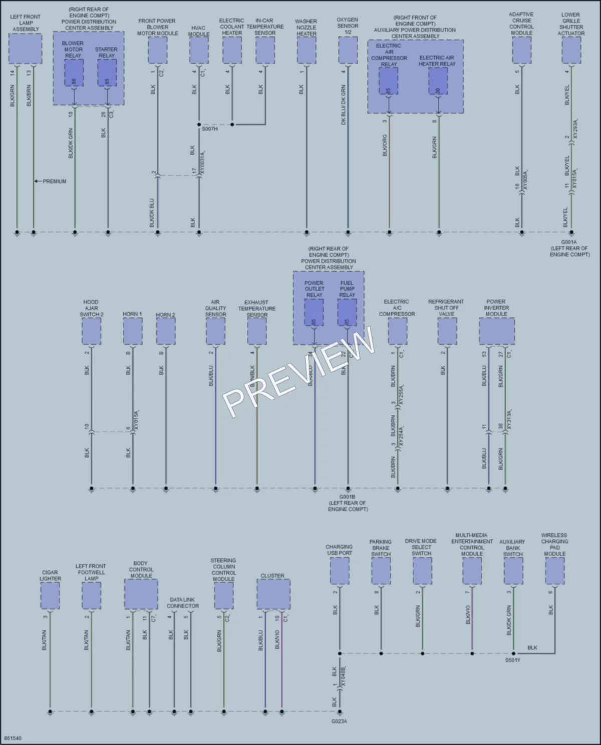 2024 AlfaRomeo Tonale Ground Distribution wiring diagram preview