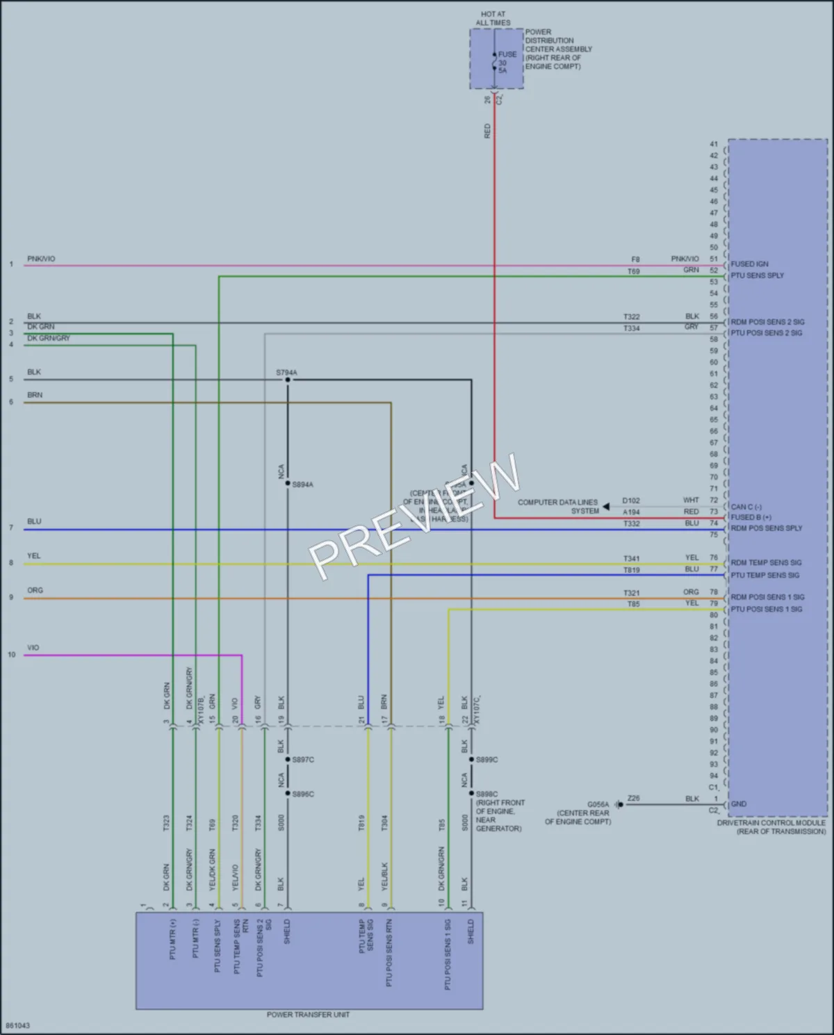 2024 AlfaRomeo Tonale Transmission wiring diagram preview