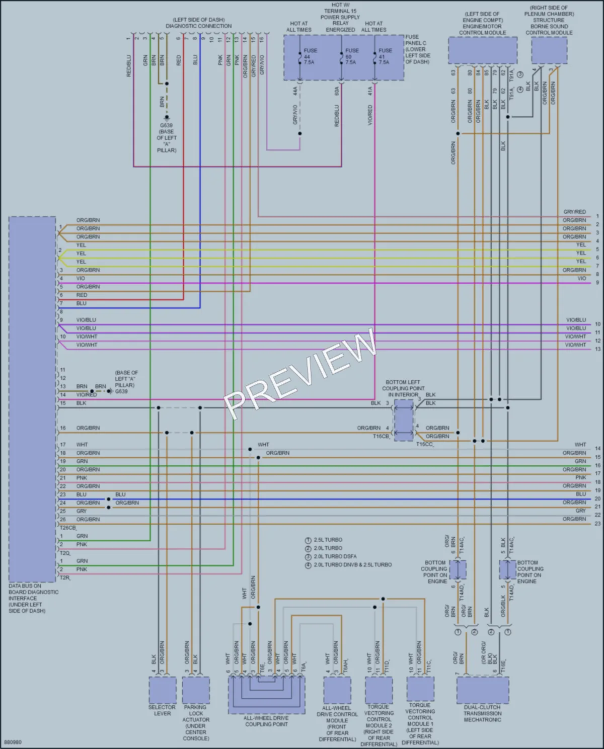 2024 Audi A3 Computer Data Lines wiring diagram preview
