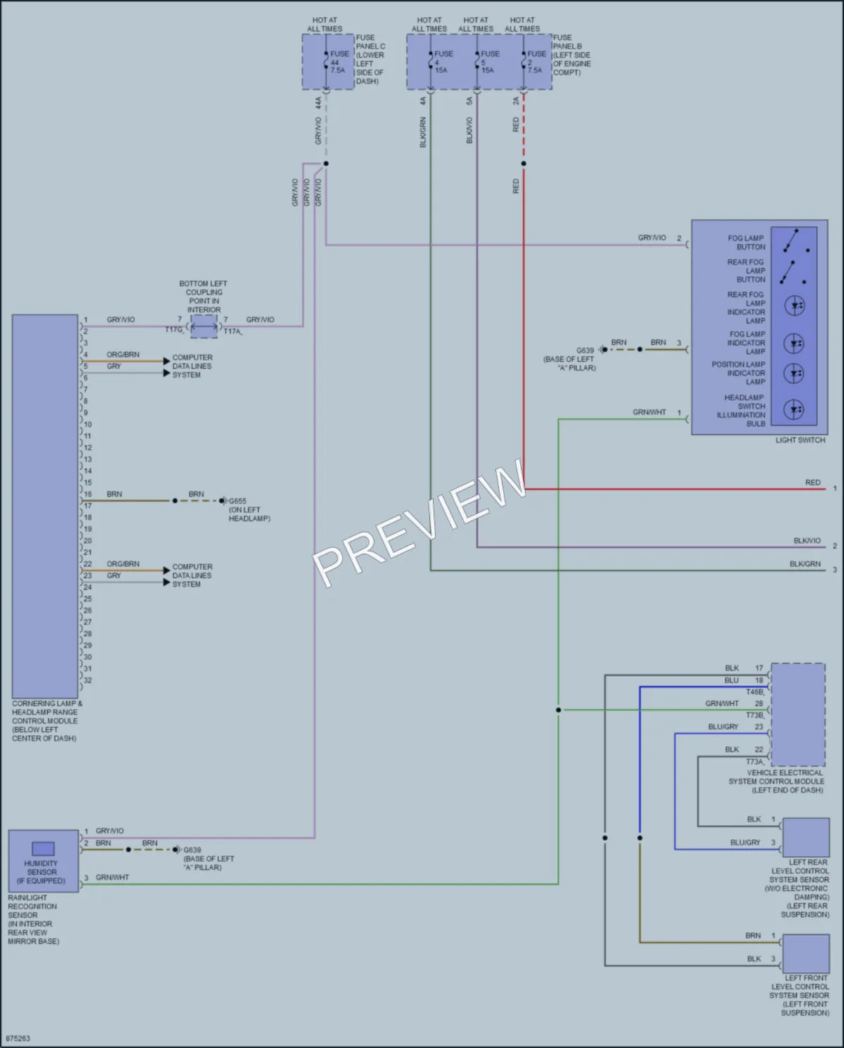 2024 Audi A3 Headlights wiring diagram preview
