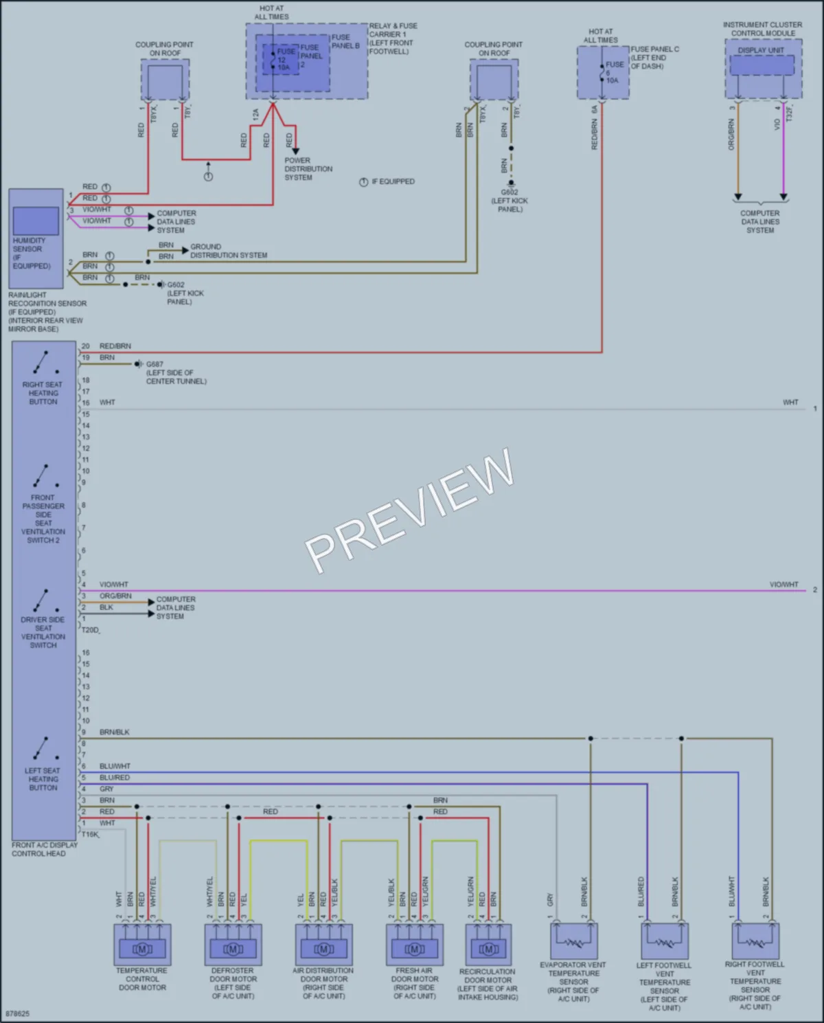 2024 Audi A4 Air Conditioning wiring diagram preview