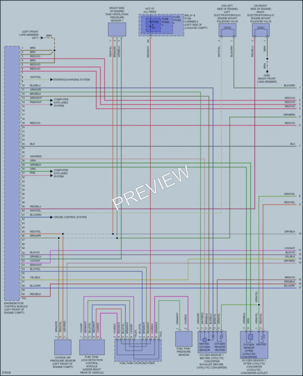 2024 Audi A4 Engine Performance wiring diagram preview