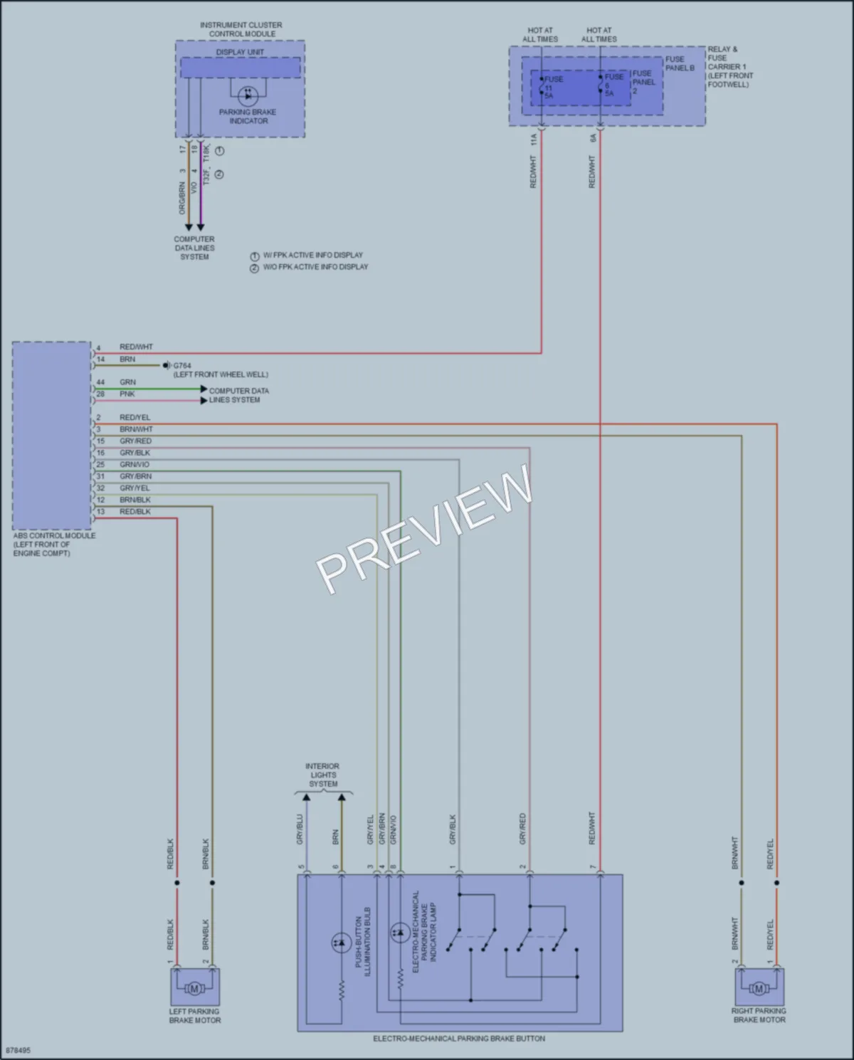 2024 Audi A4 Shift Interlock wiring diagram preview