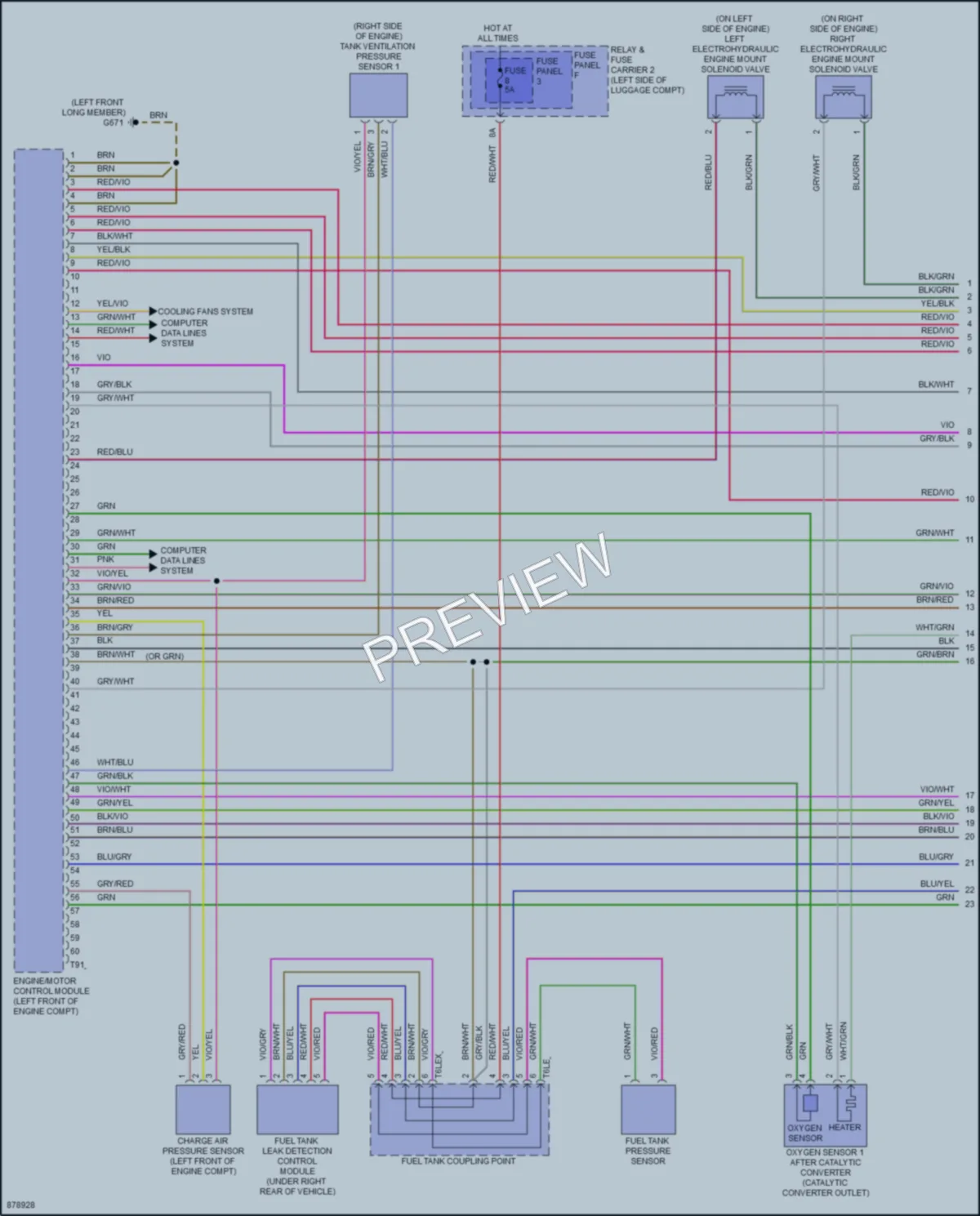 2024 Audi A4allroad Engine Performance wiring diagram preview
