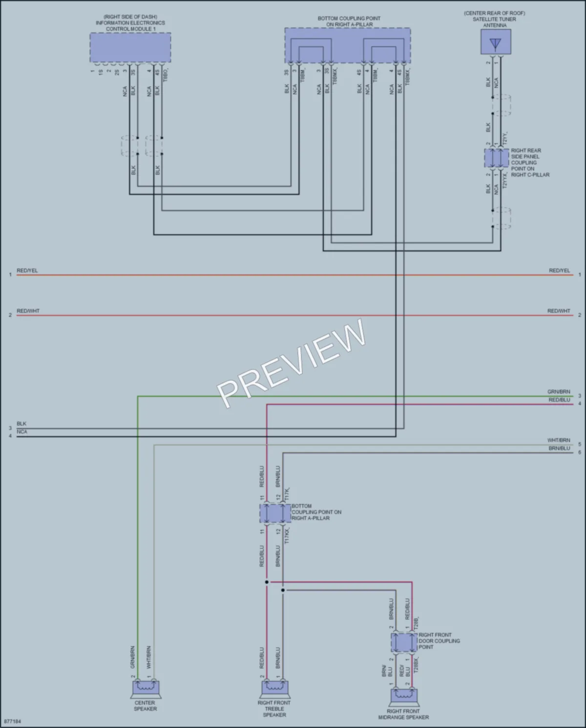 2024 Audi A5 Navigation wiring diagram preview