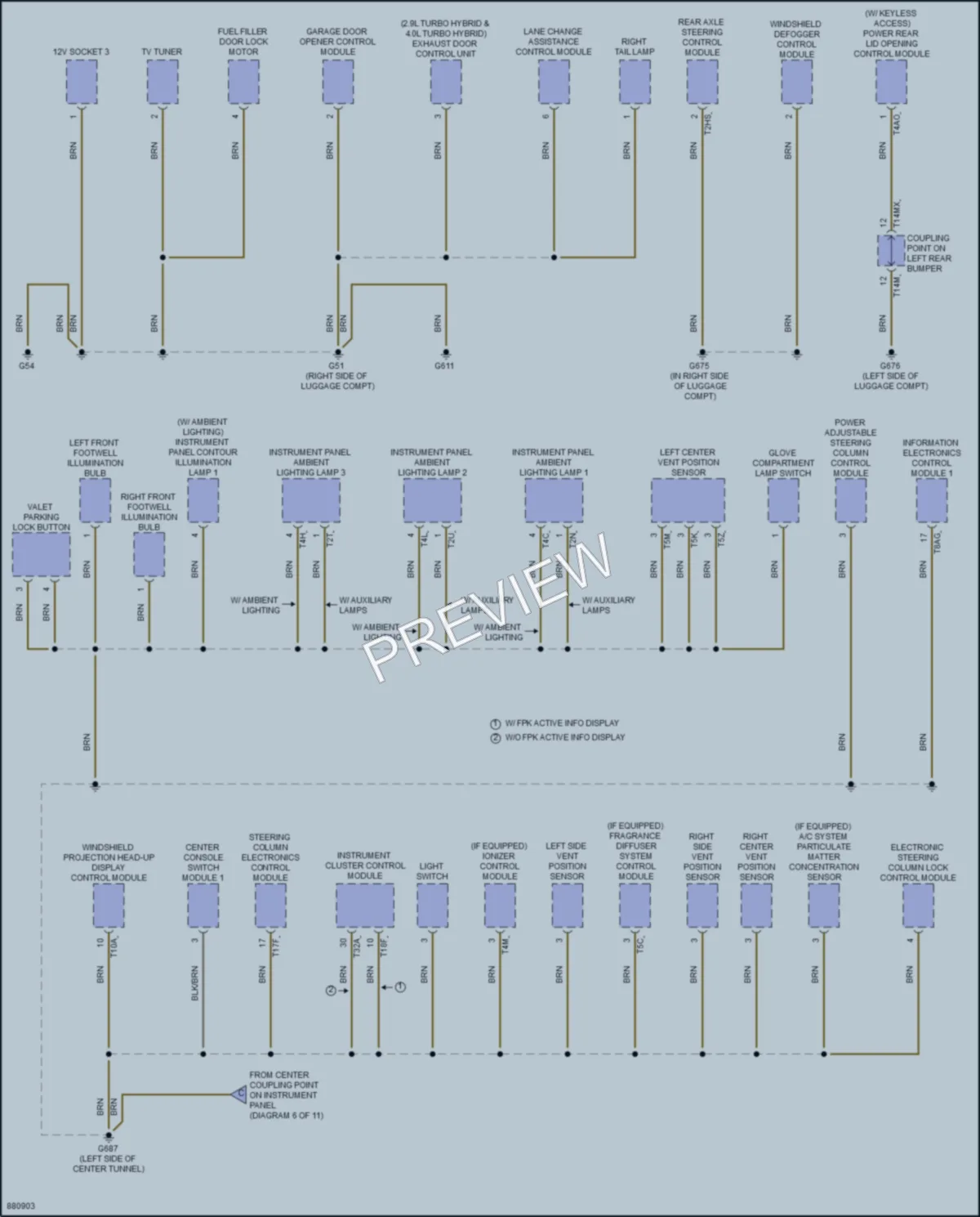 2024 Audi A6 Ground Distribution wiring diagram preview