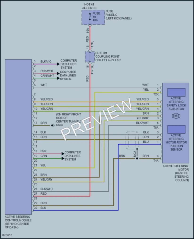2024 Audi A6allroad Electronic Power Steering wiring diagram preview