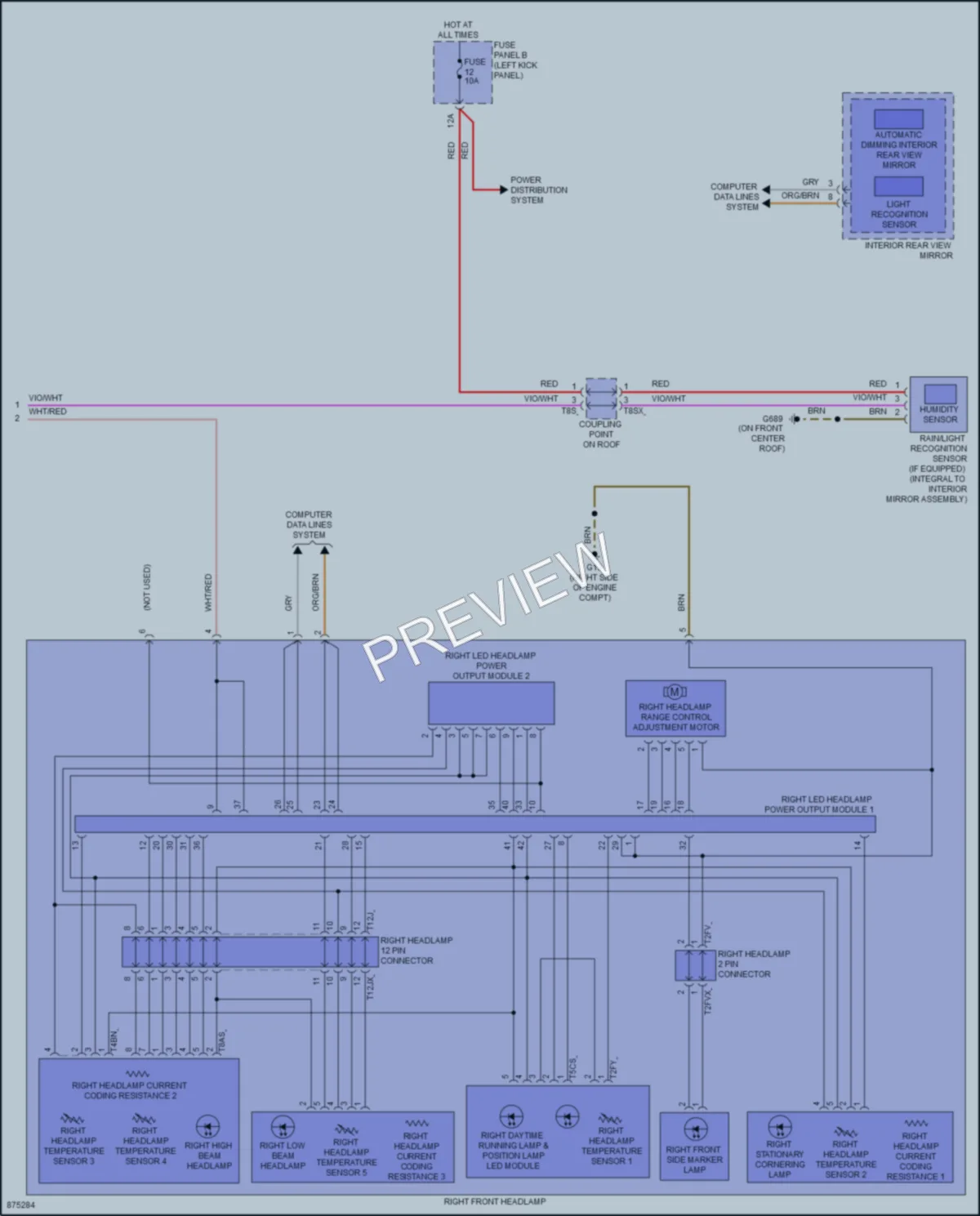 2024 Audi A6allroad Headlights wiring diagram preview