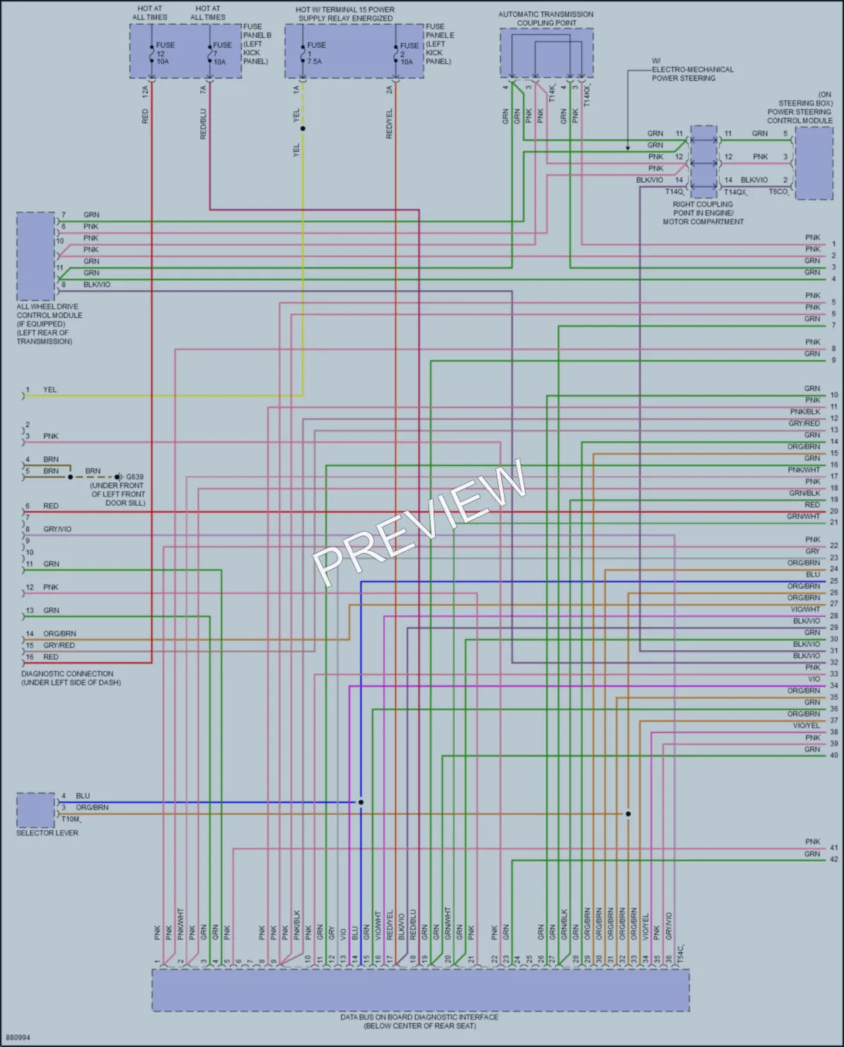 2024 Audi A7 Computer Data Lines wiring diagram preview