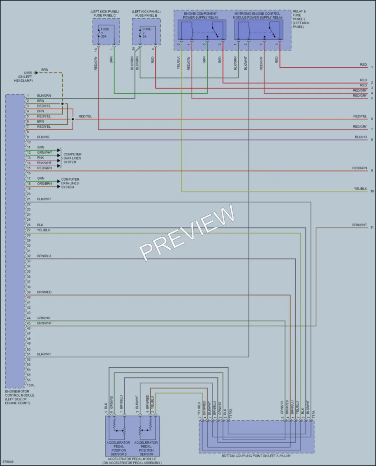 2024 Audi A7 Engine Performance wiring diagram preview