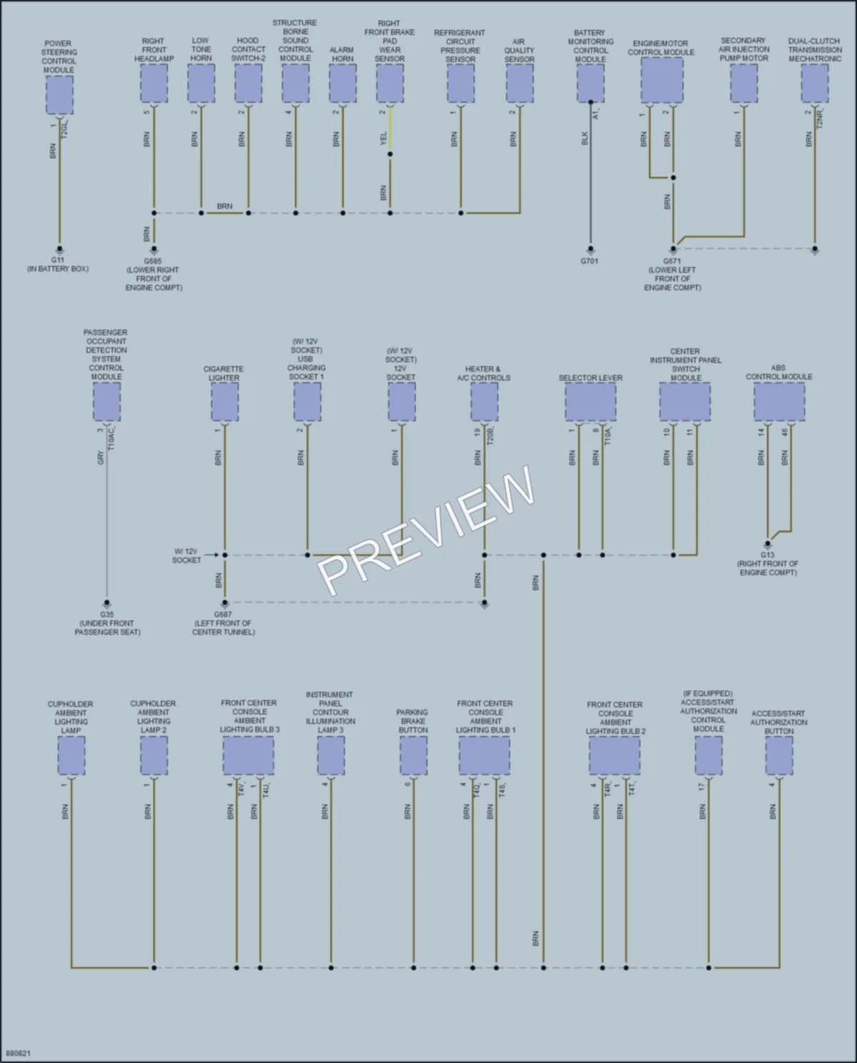 2024 Audi Q3 Ground Distribution wiring diagram preview