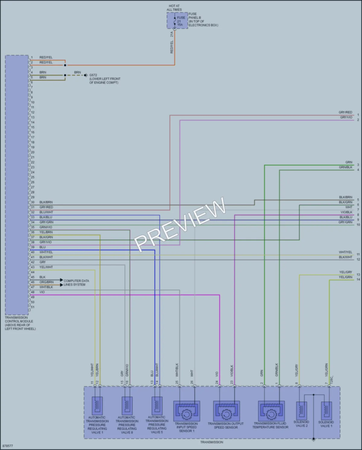 2024 Audi Q3 Transmission wiring diagram preview