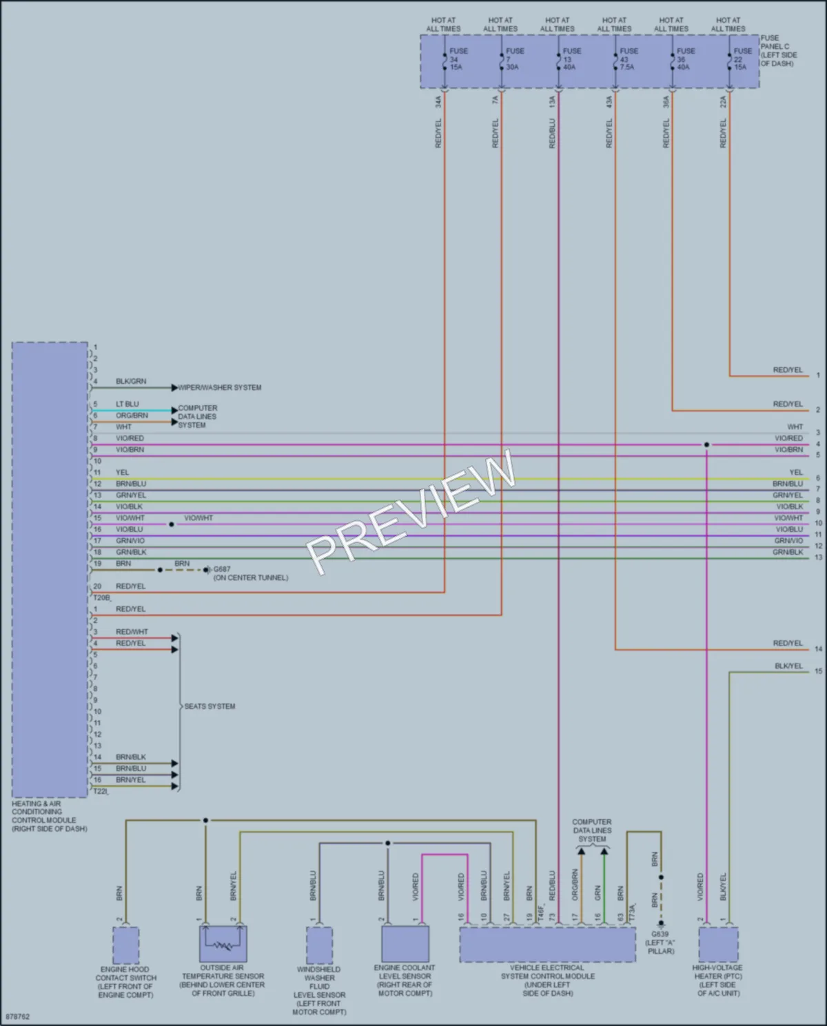 2024 Audi Q4etron Air Conditioning wiring diagram preview