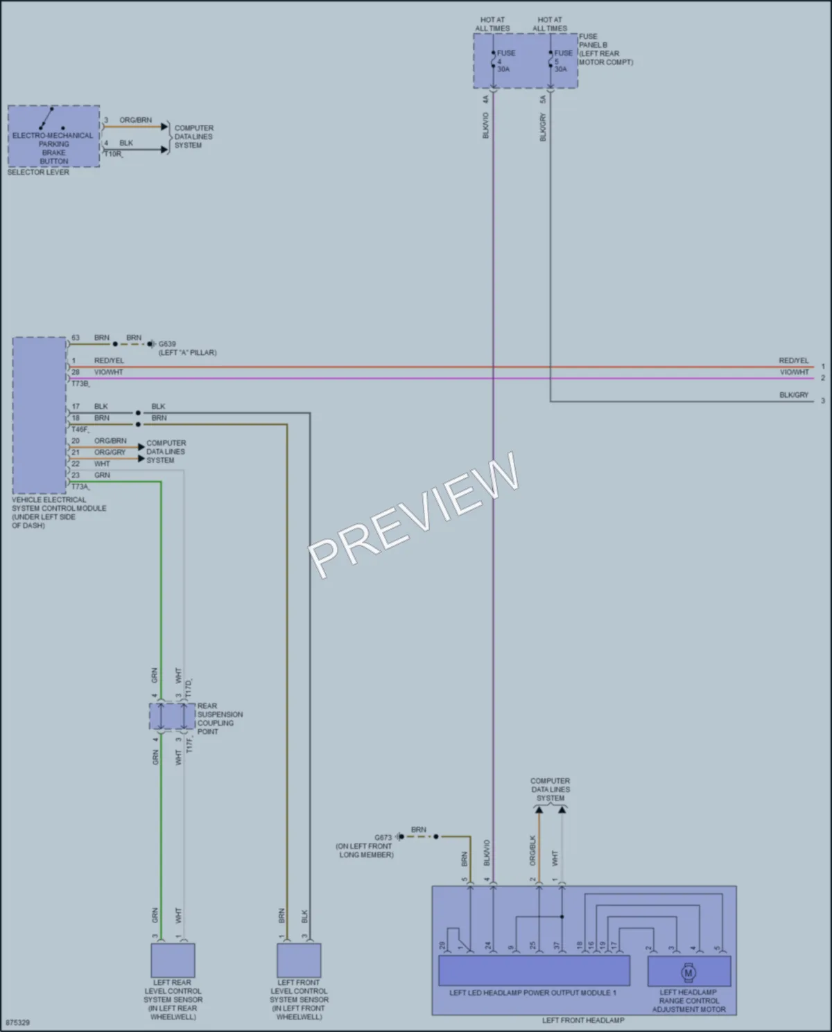 2024 Audi Q4etronSportback Headlights wiring diagram preview
