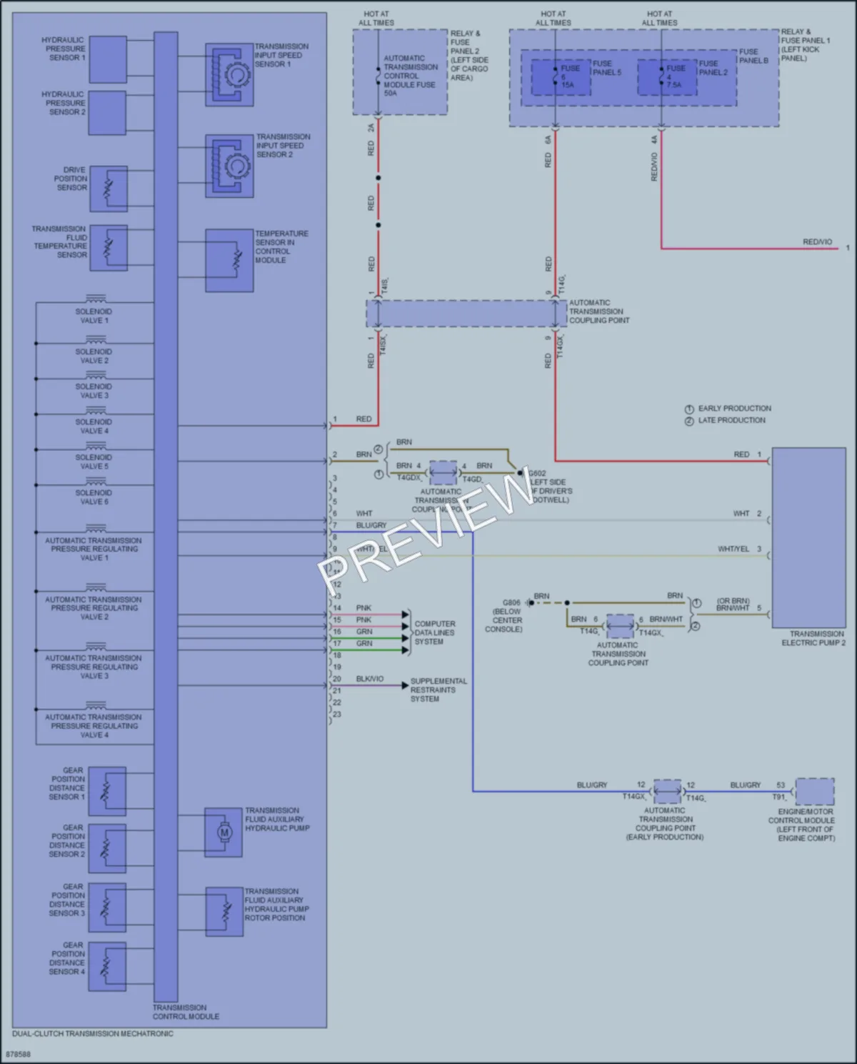 2024 Audi Q5 Transmission wiring diagram preview