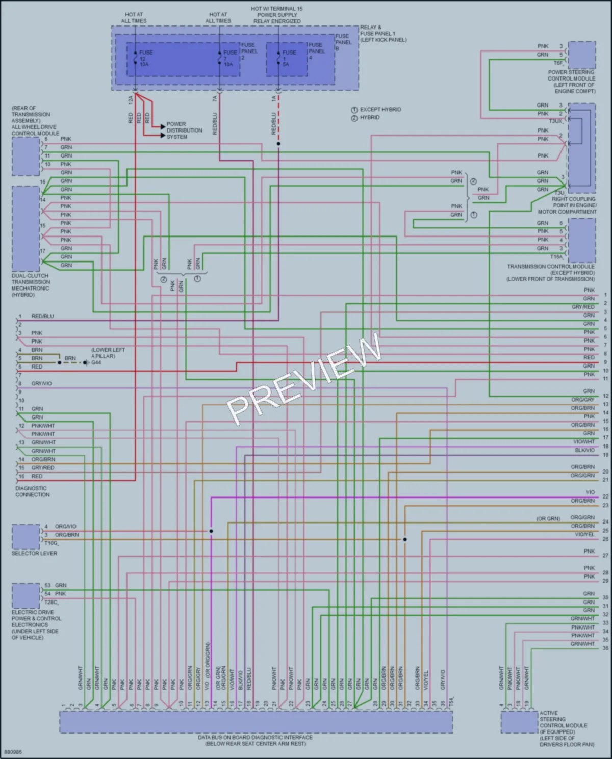2024 Audi Q5e Computer Data Lines wiring diagram preview