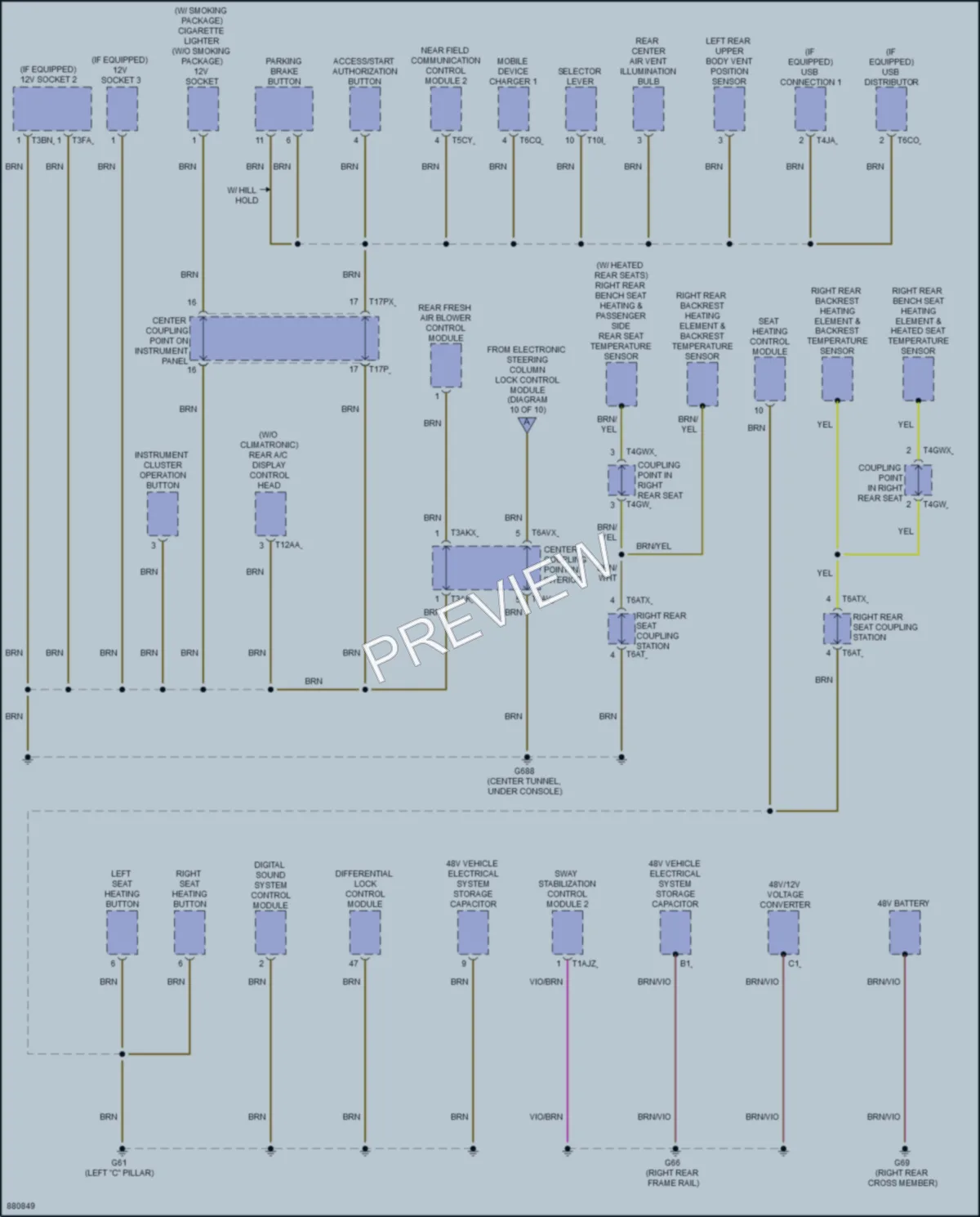 2024 Audi Q7 Ground Distribution wiring diagram preview