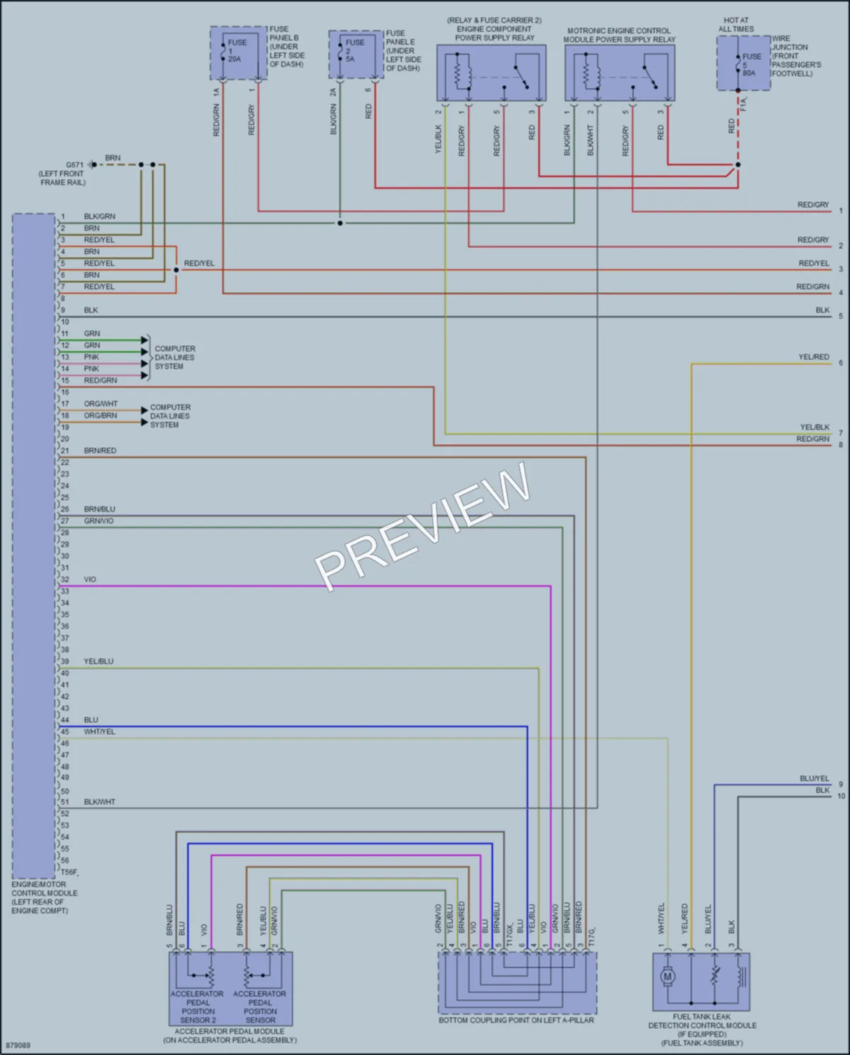 2024 Audi Q8 Engine Performance wiring diagram preview