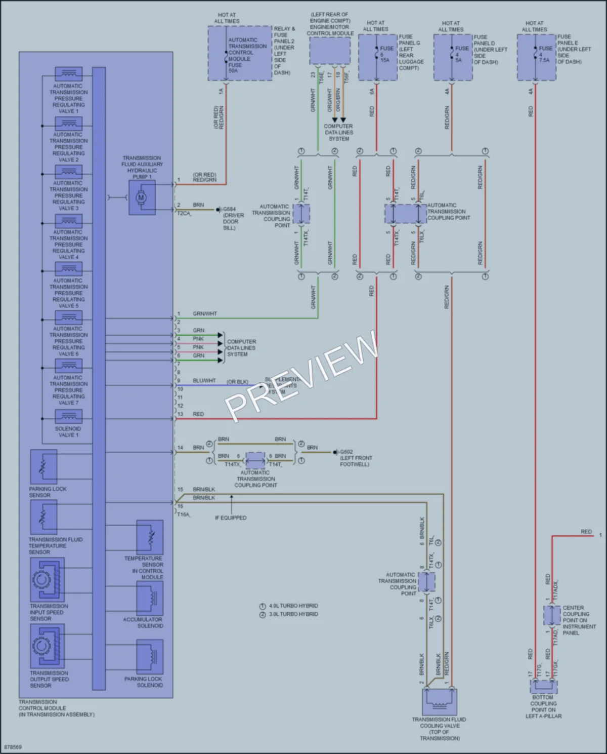 2024 Audi Q8 Transmission wiring diagram preview