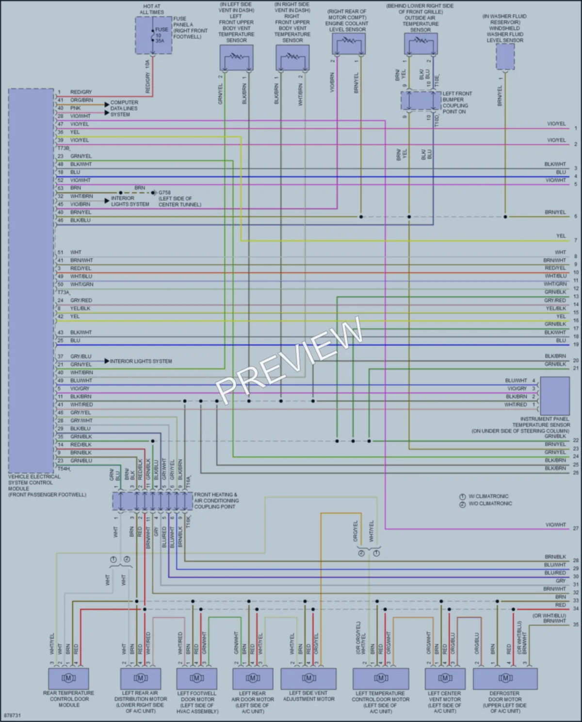 2024 Audi Q8Sportbacketron Air Conditioning wiring diagram preview