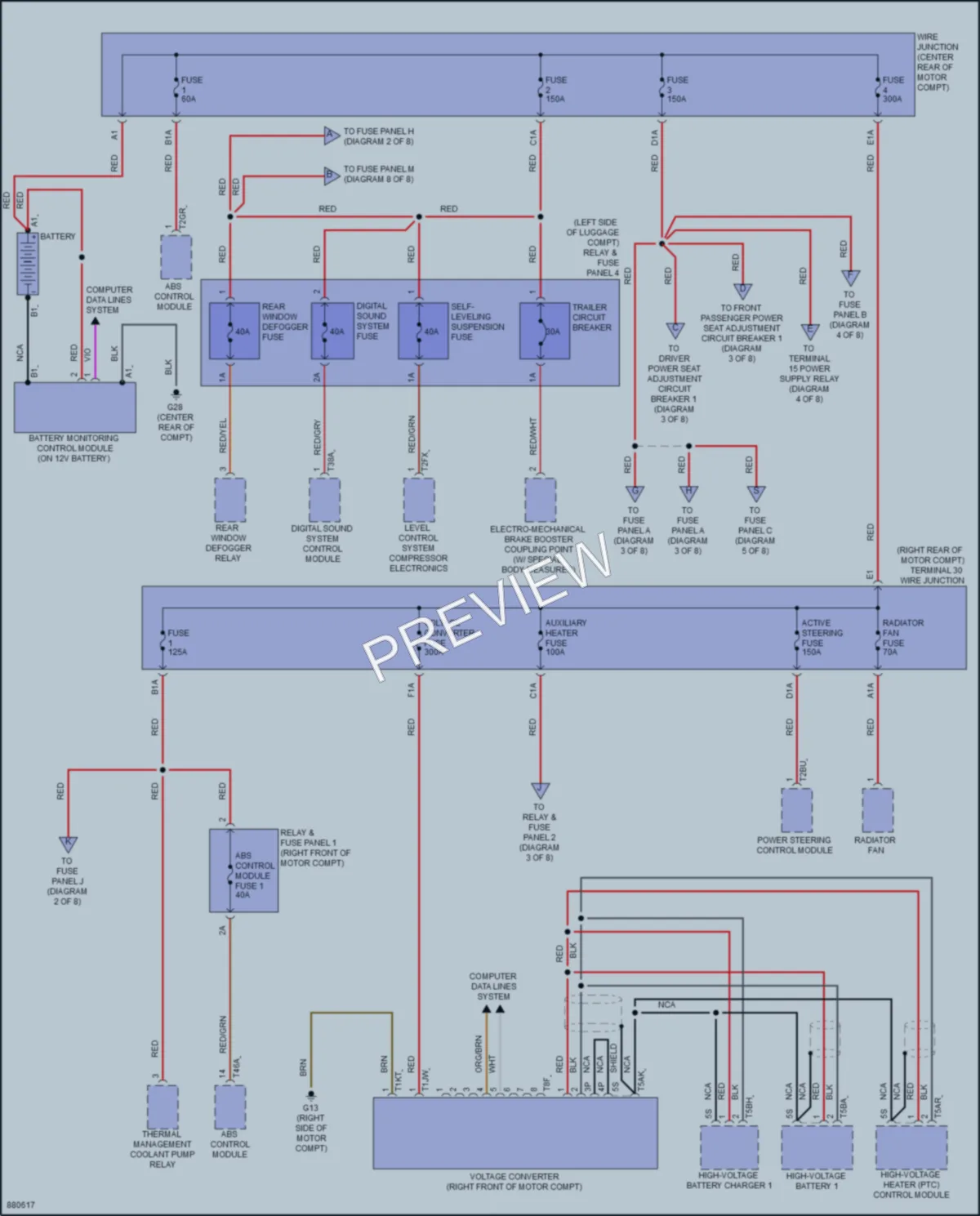 2024 Audi Q8etronSportback Power Distribution wiring diagram preview