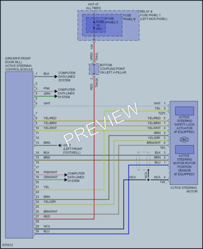 2024 Audi RS5 Electronic Power Steering wiring diagram preview