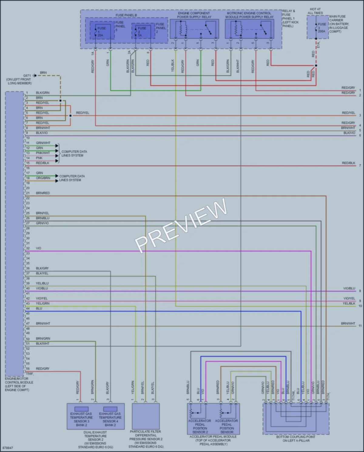 2024 Audi RS5 Engine Performance wiring diagram preview