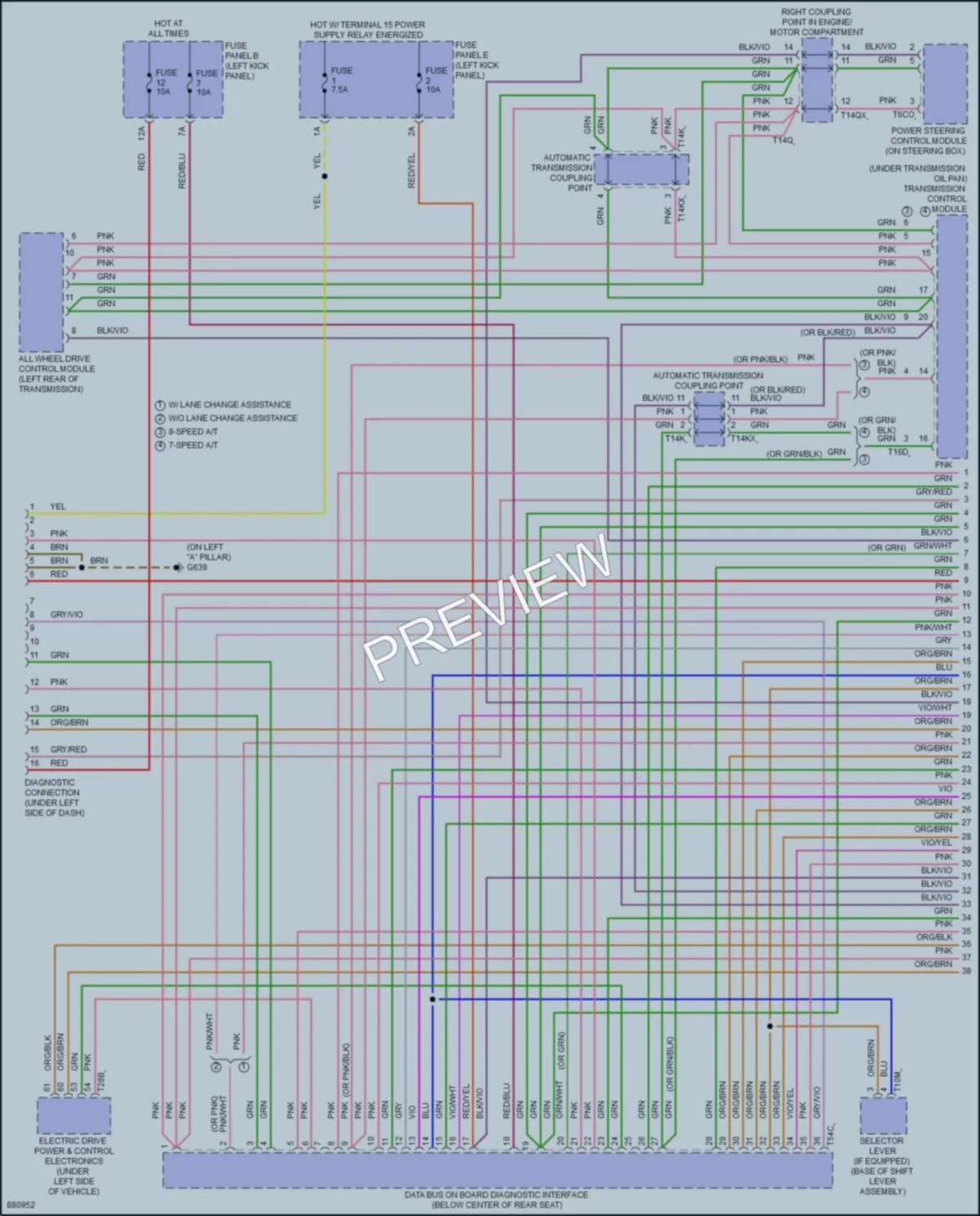 2024 Audi RS6 Computer Data Lines wiring diagram preview