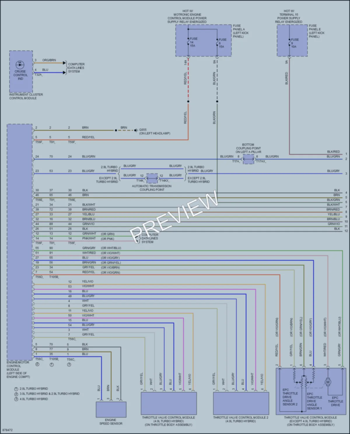 2024 Audi RS6 Cruise Control wiring diagram preview