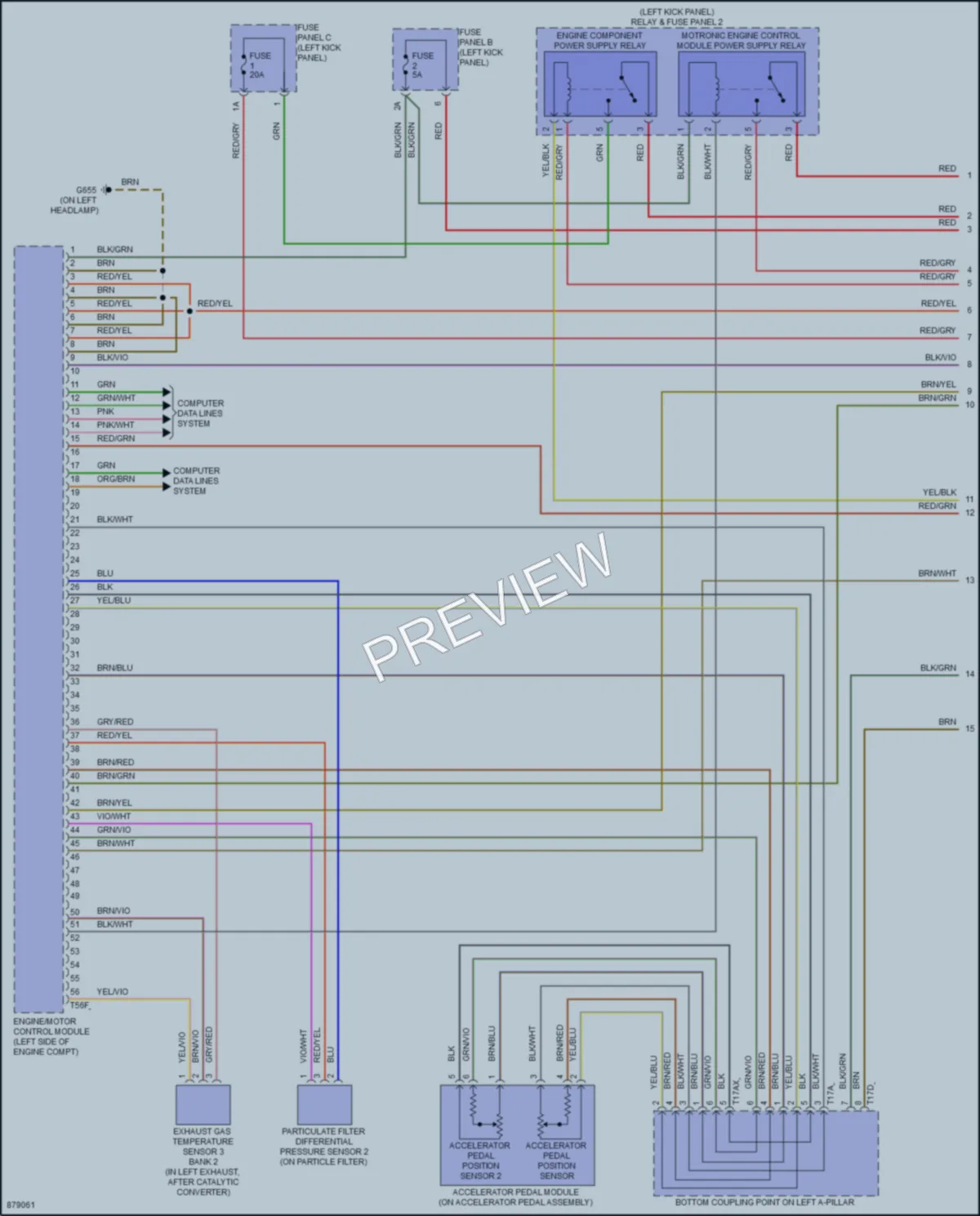 2024 Audi RS7 Engine Performance wiring diagram preview