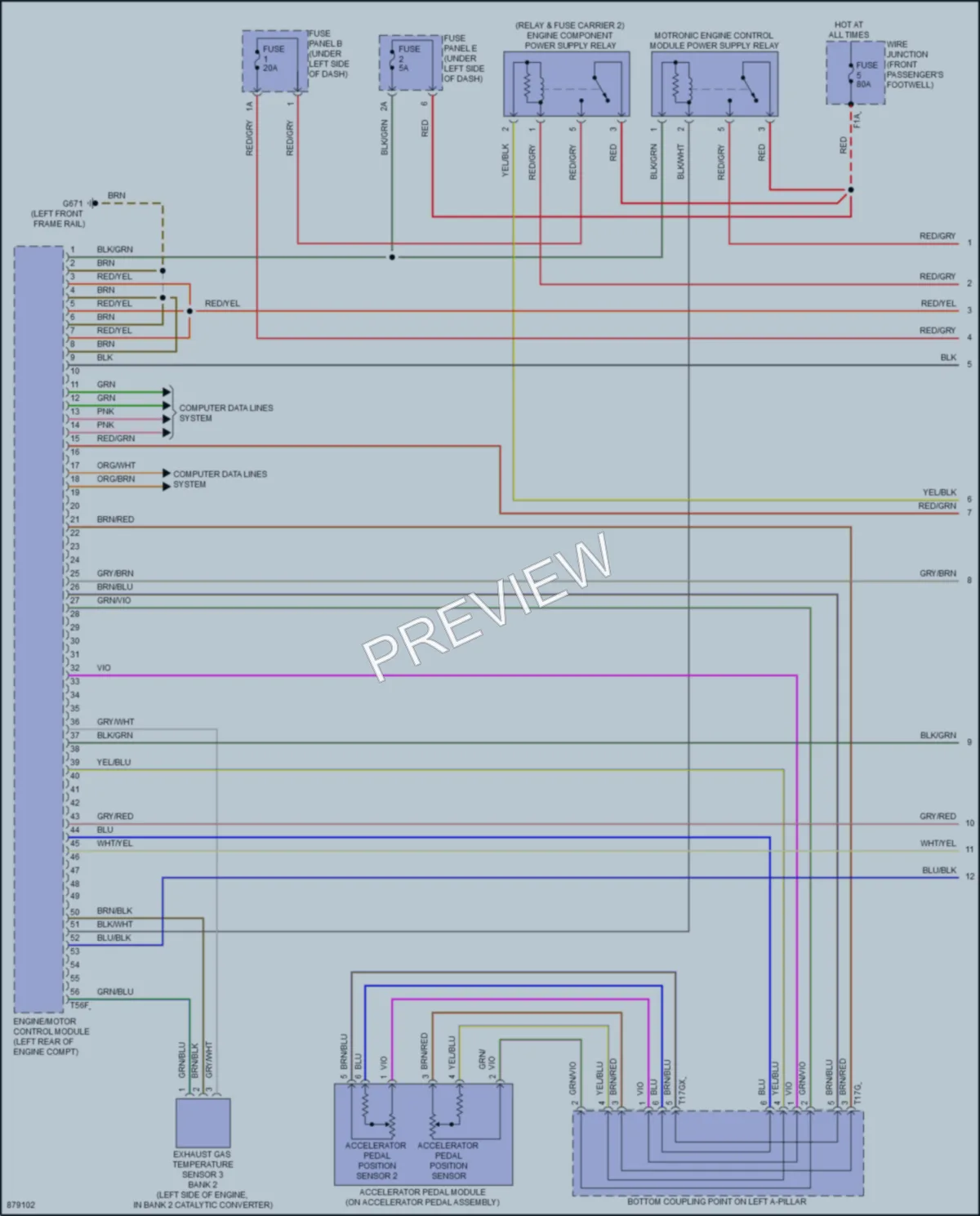2024 Audi RSQ8 Engine Performance wiring diagram preview