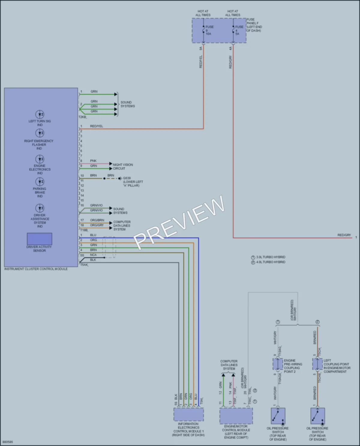 2024 Audi RSQ8 Instrument Cluster wiring diagram preview