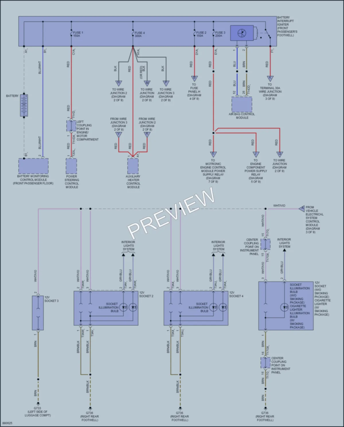 2024 Audi RSQ8 Power Distribution wiring diagram preview