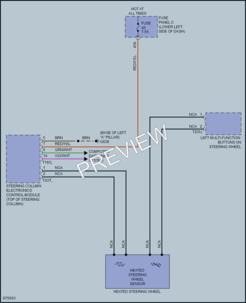 2024 Audi S3 Power Seats wiring diagram preview