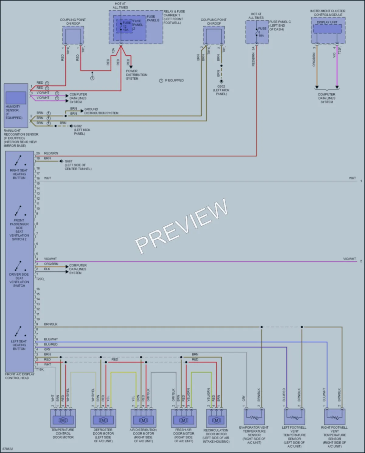 2024 Audi S4 Air Conditioning wiring diagram preview