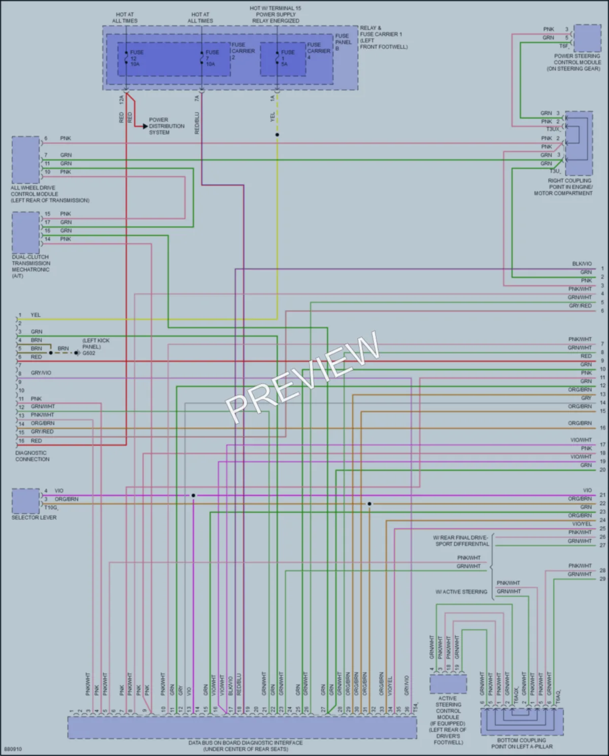 2024 Audi S4 Computer Data Lines wiring diagram preview