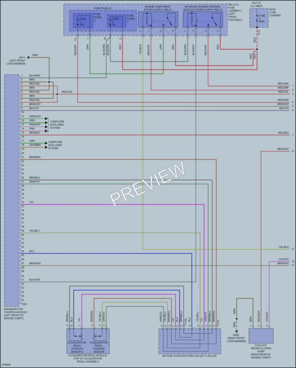 2024 Audi S4 Engine Performance wiring diagram preview