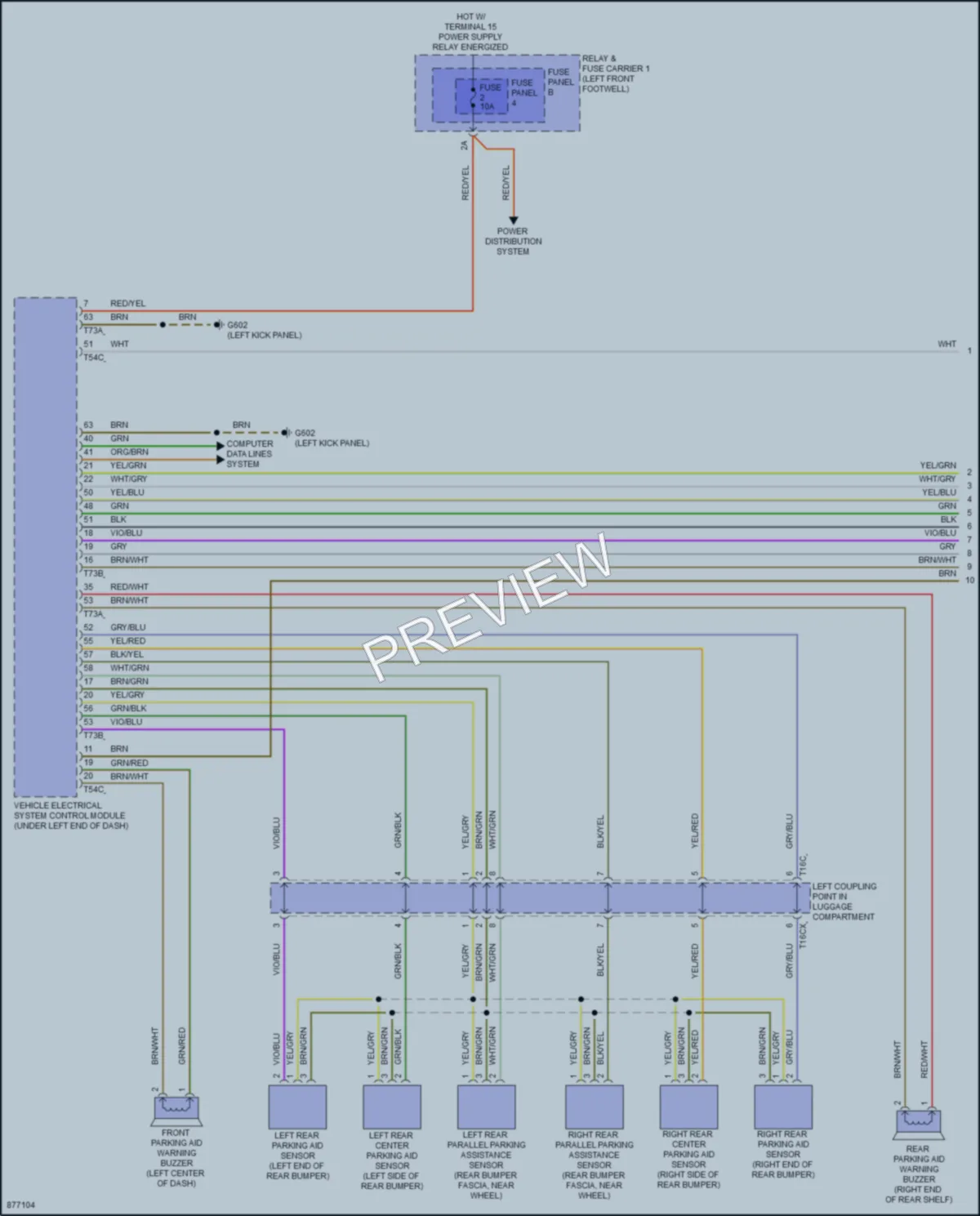 2024 Audi S4 Navigation wiring diagram preview