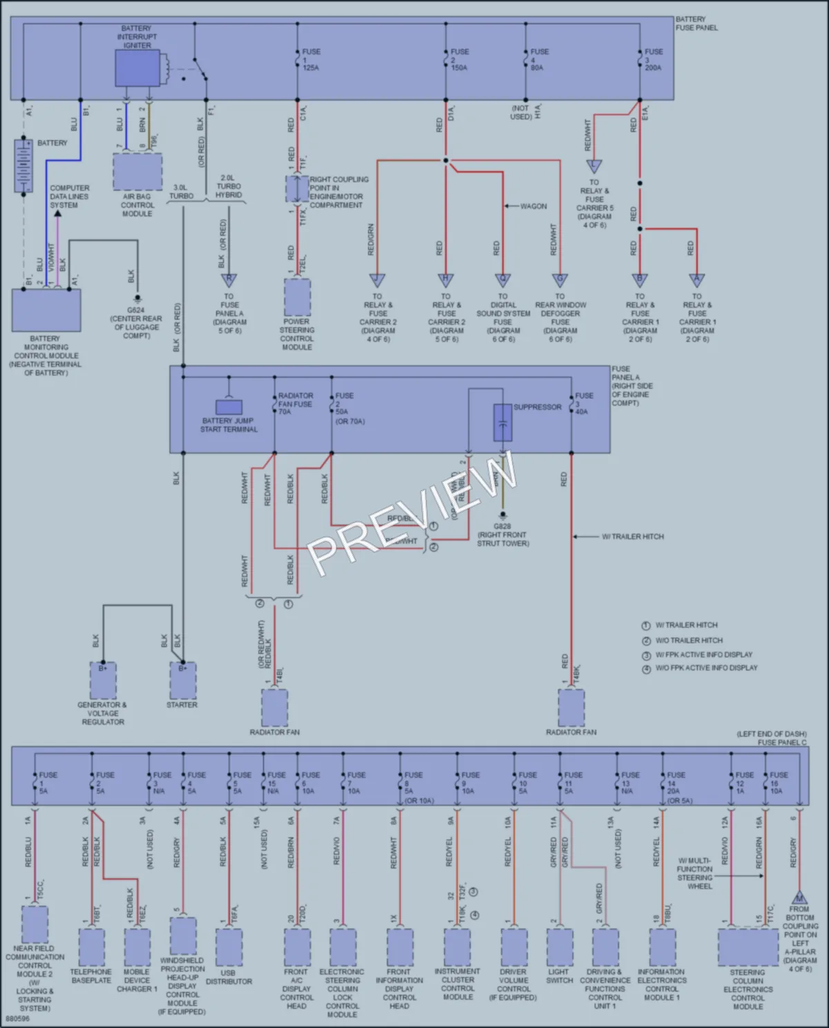 2024 Audi S4 Power Distribution wiring diagram preview