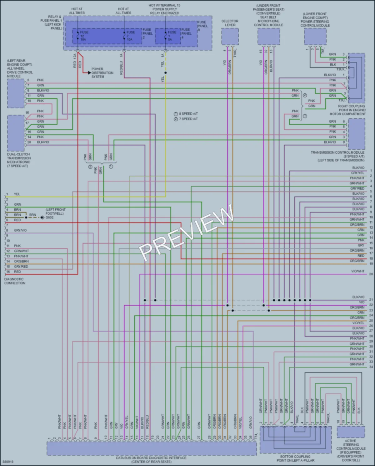 2024 Audi S5 Computer Data Lines wiring diagram preview
