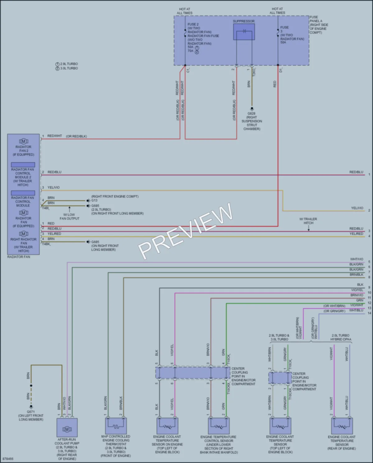 2024 Audi S5 Cooling Fan wiring diagram preview