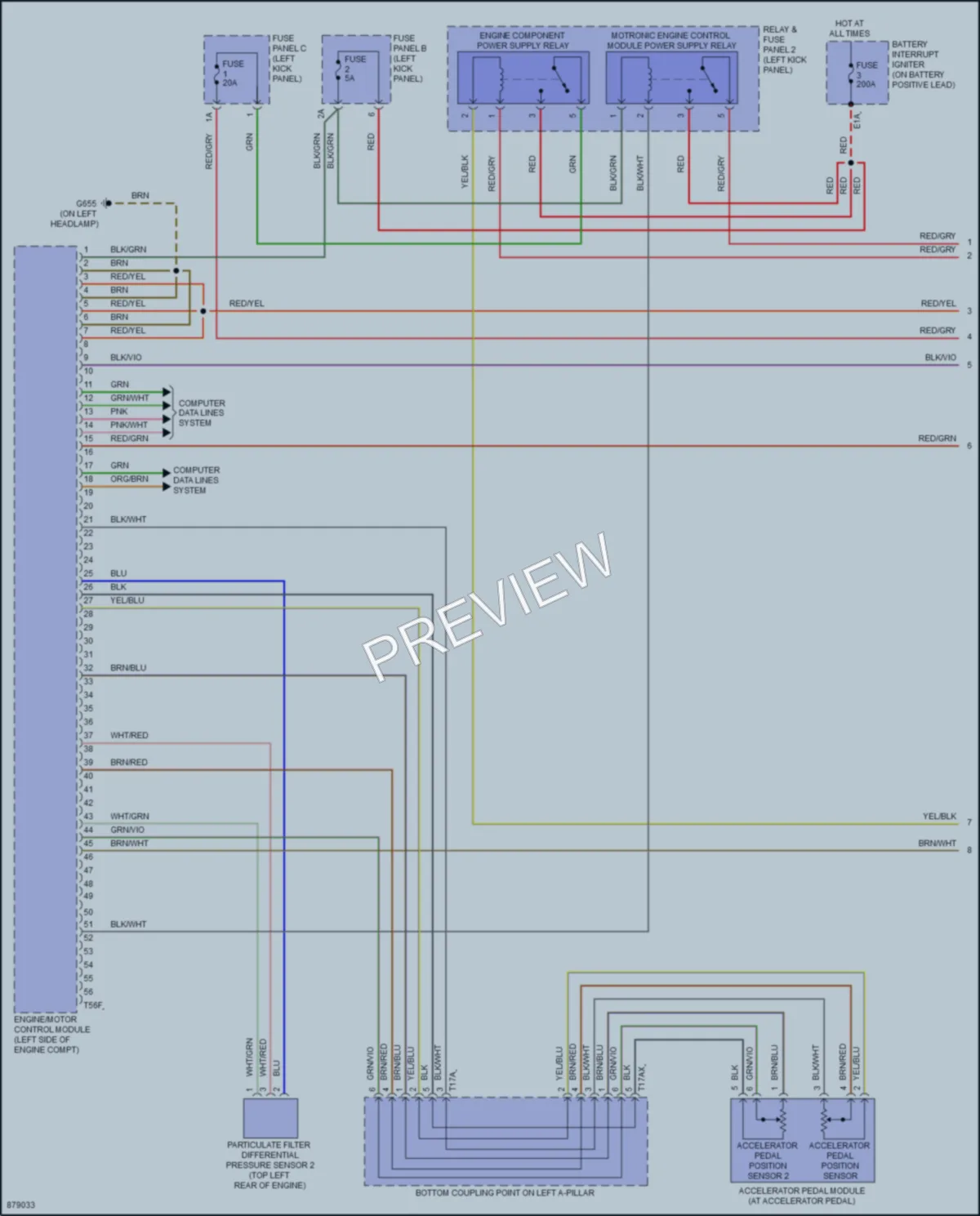 2024 Audi S6 Engine Performance wiring diagram preview